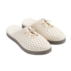 Joybees Women's Weekend Mule Bone Pewter Slip On Shoe Sz 7 Water Resistant Pool